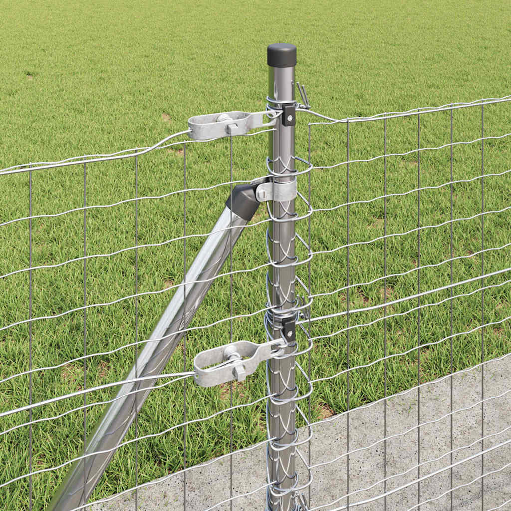 Külső Euro Kerítés Betonalappal 50 x 0,4 m Horganyzott Acél