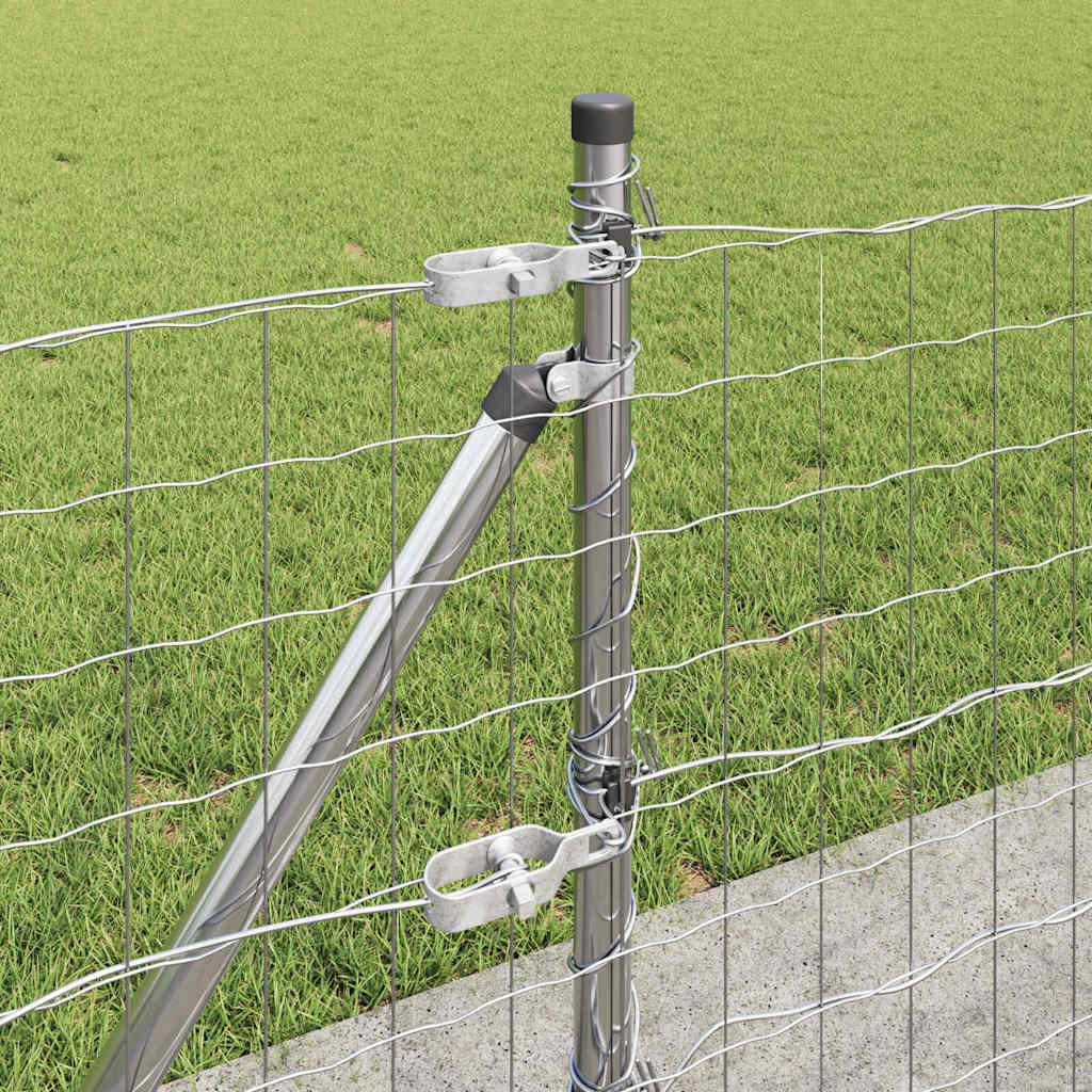 Külső Euro Kerítés Betonalappal 10 x 0,6 m Horganyzott Acél