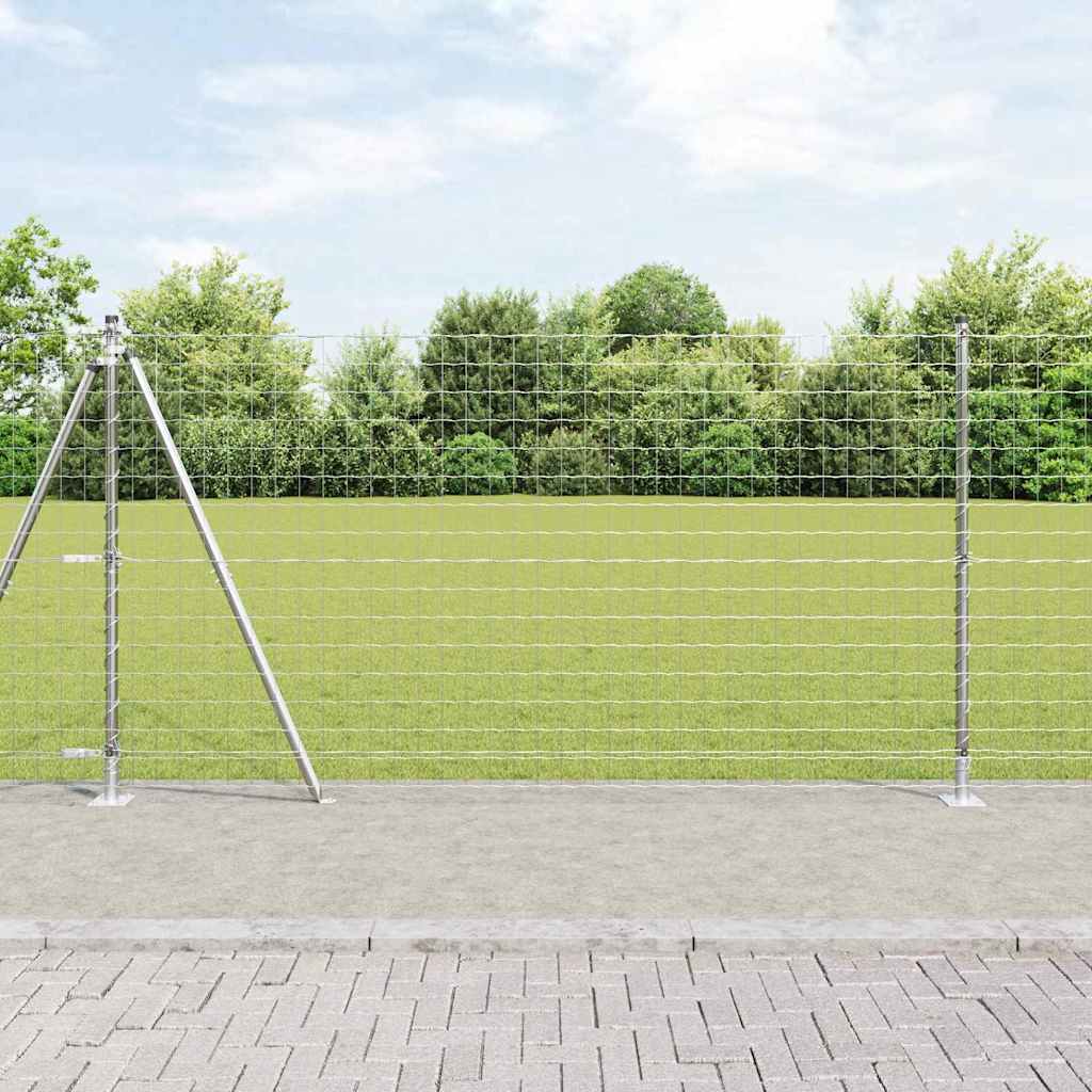Europai kerítés beton alaplappal 10 x 1,2 m Horganyzott Acél