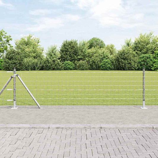Külső Euro Kerítés Betonalappal 25 x 0,4 m Horganyzott Acél