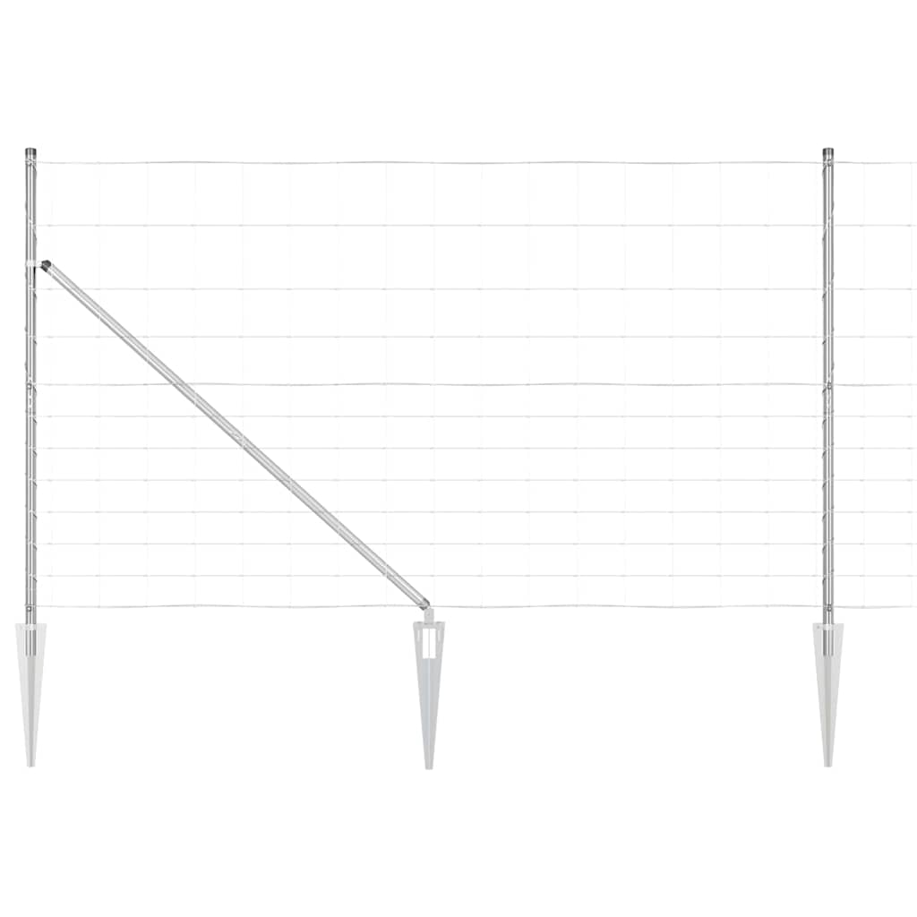 Hevederes drótkerítés tüskékkel 50 x 1,4 m Horganyzott Acél