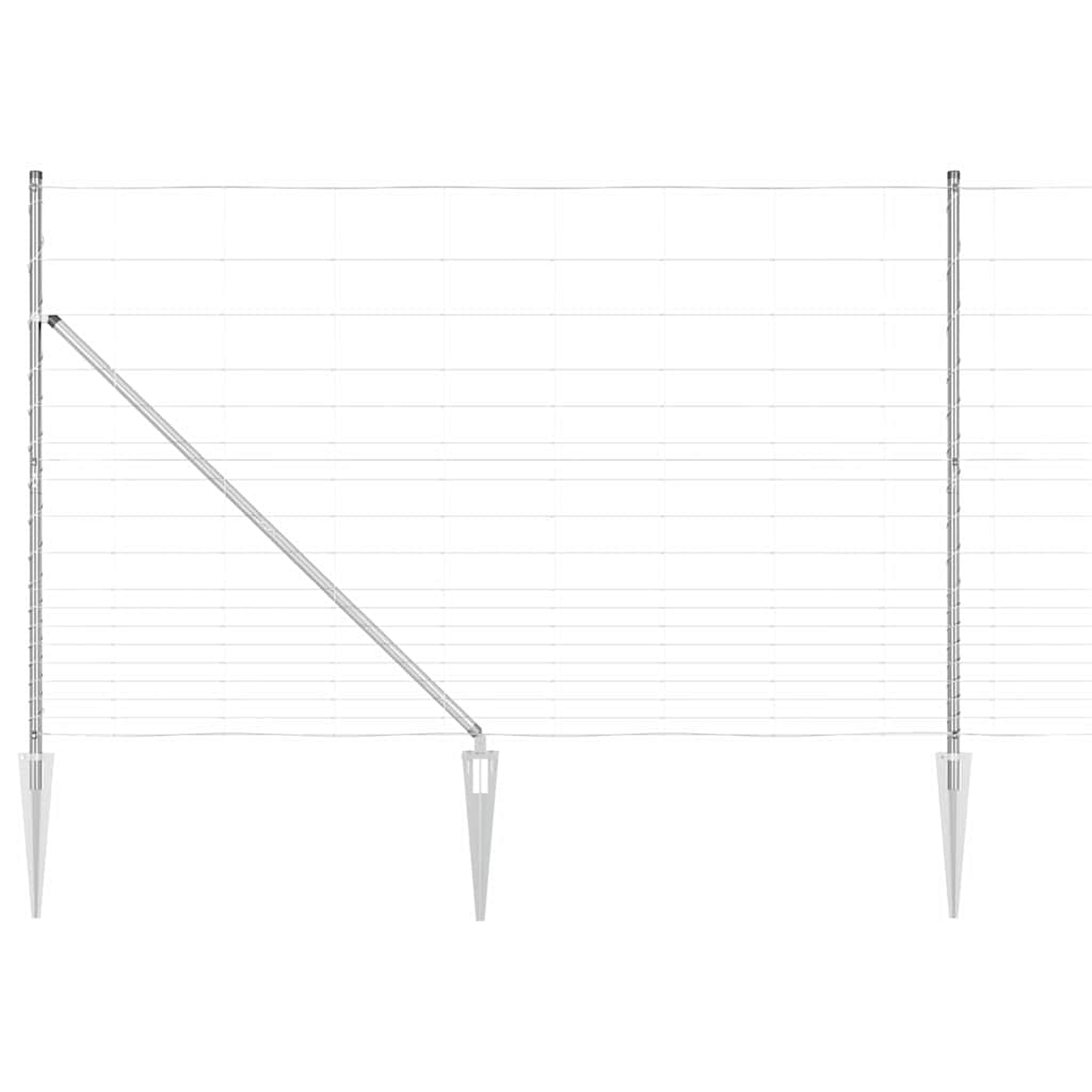 Hevederes drótkerítés tüskékkel 50 x 1,5 m Horganyzott Acél