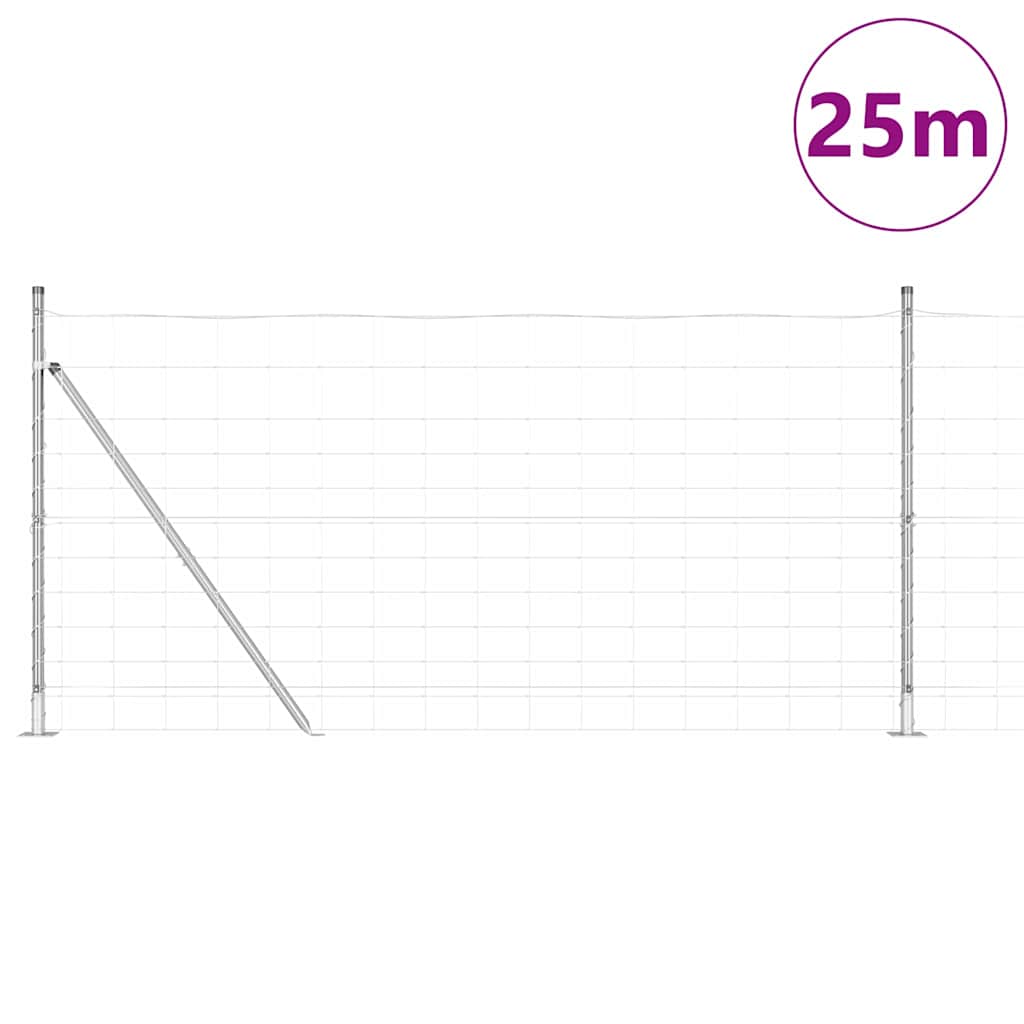 Hegesztett Drótháló Beton Alappal 25 x 1,2 m Horganyzott Acél