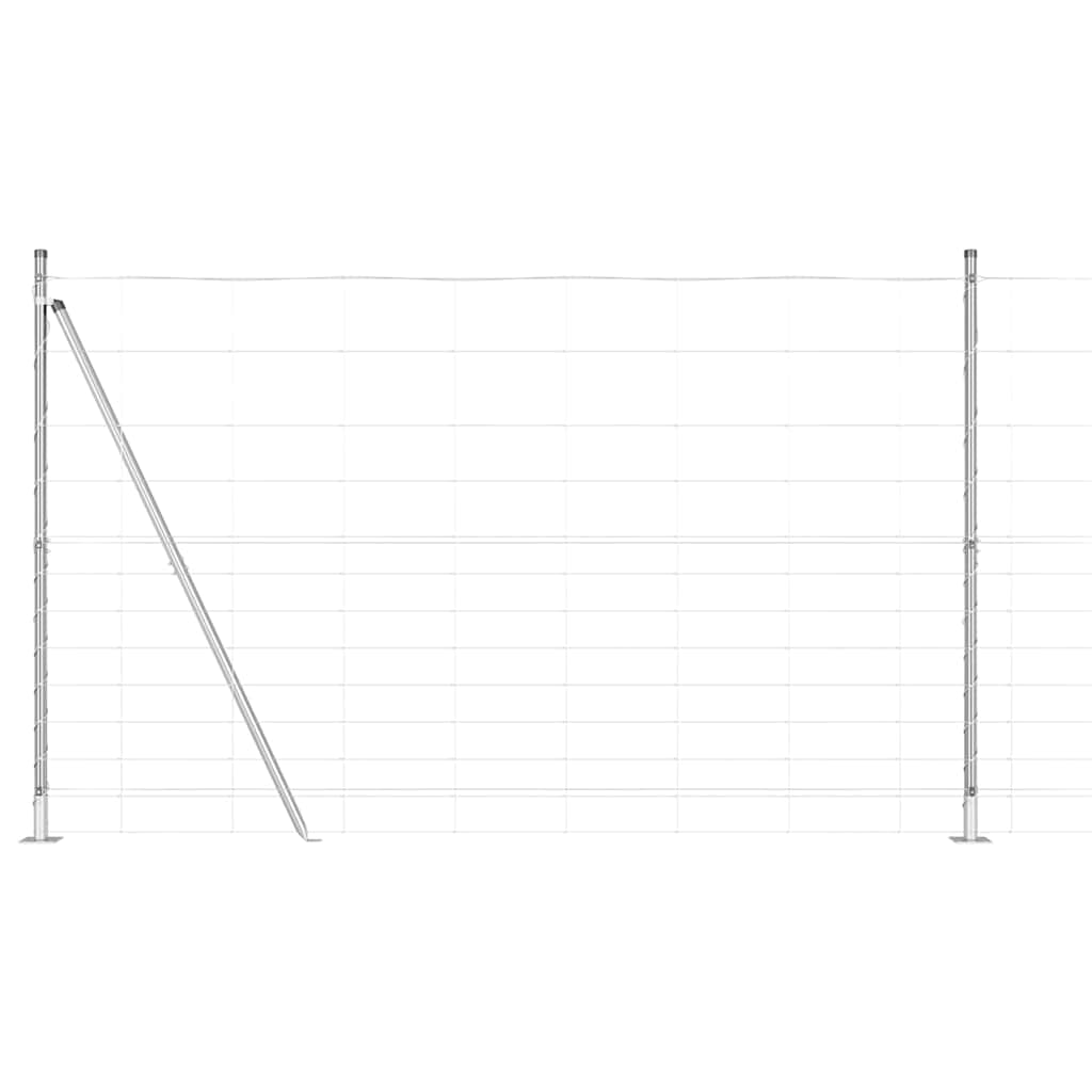 Hegesztett Drótfence Beton Alappal 25 x 1,5 m Horganyzott Acél
