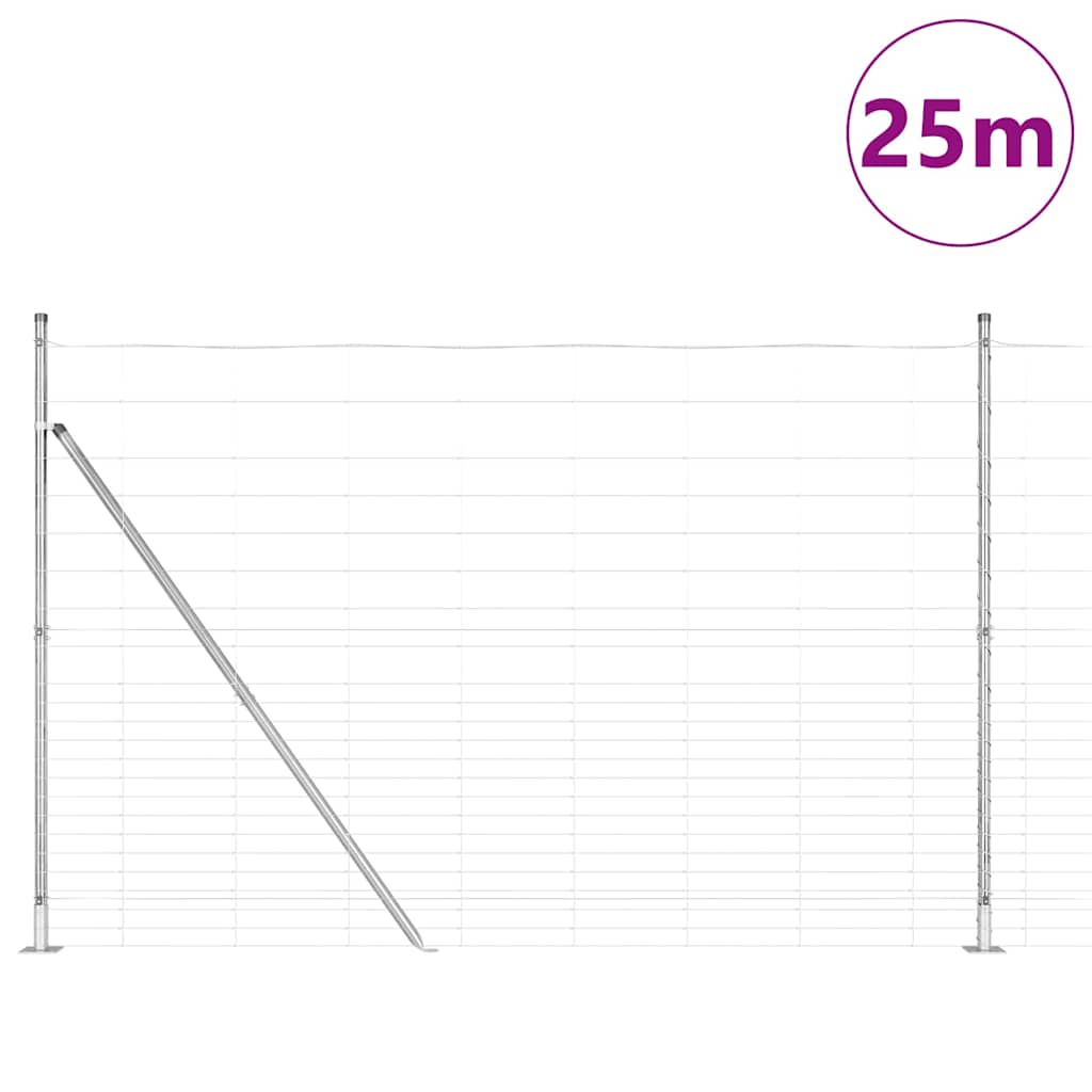 Hegesztett Drótháló Beton Alappal 25 x 1,6 m Horganyzott Acél