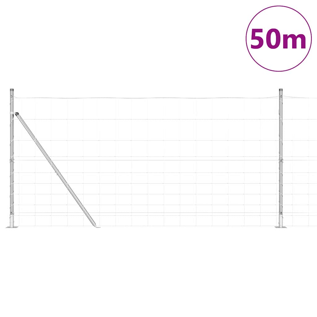 Hegesztett Drótháló Beton Alappal 50 x 1,2 m Horganyzott Acél