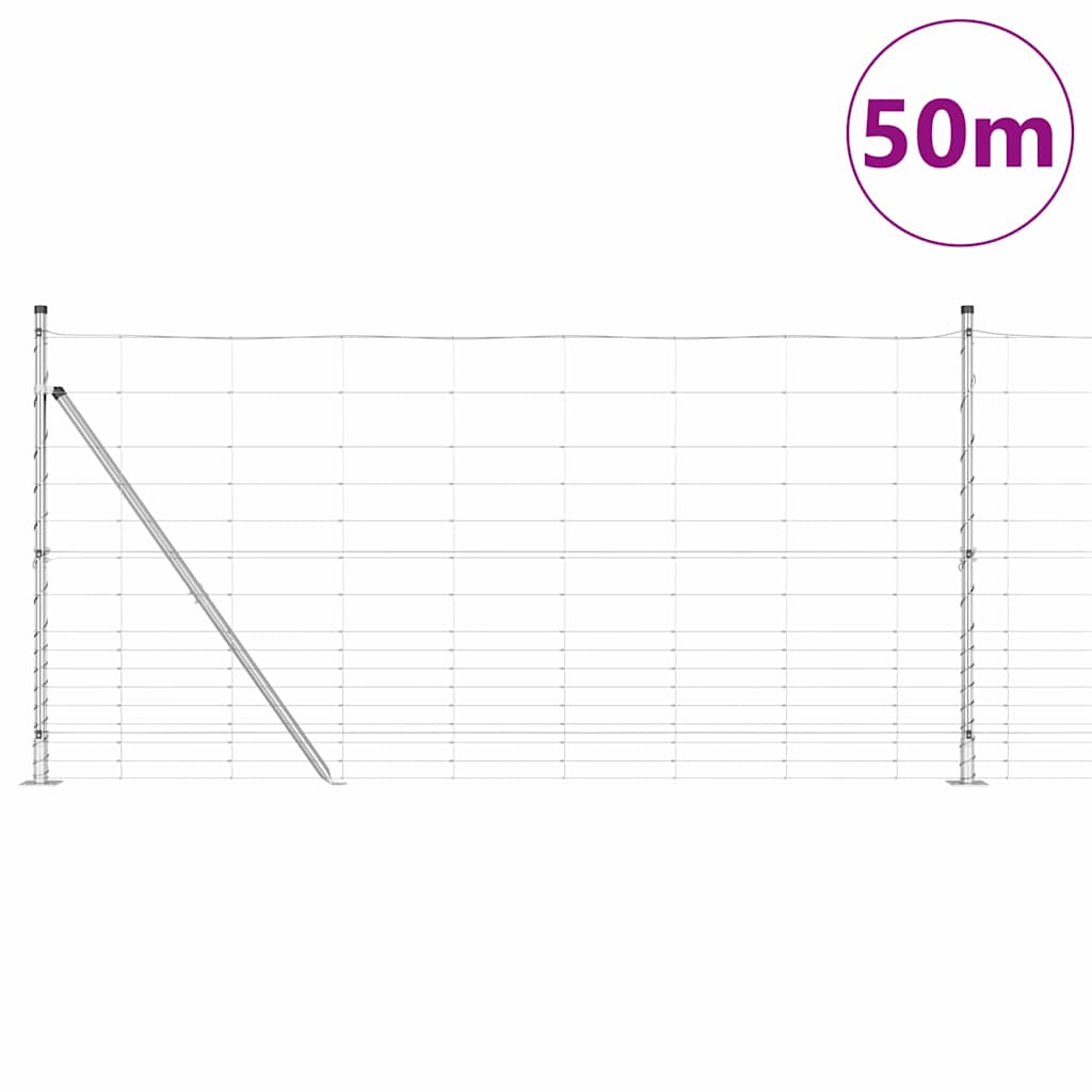 Hegesztett Drótháló Beton Alappal 50 x 1,2 m Horganyzott Acél