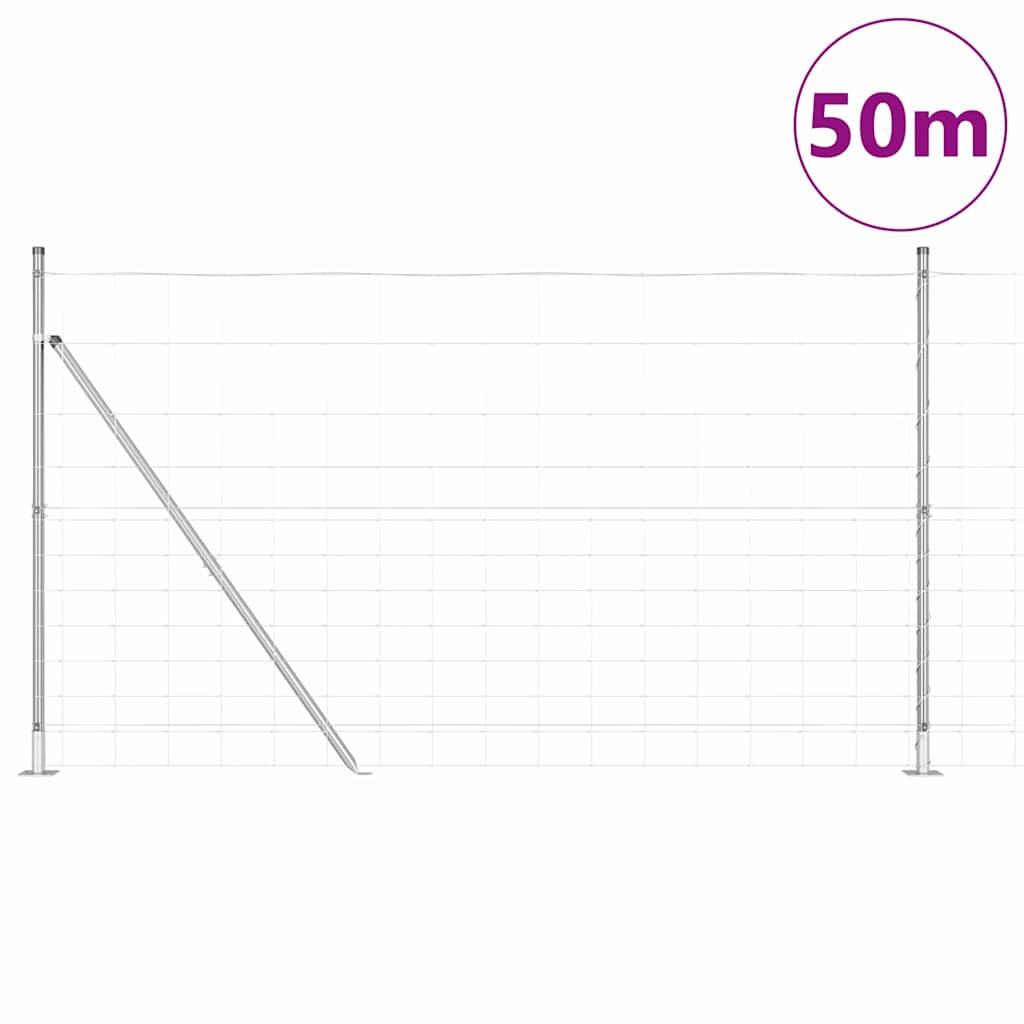 Hegesztett Drótháló Beton Alappal 50 x 1,4 m Horganyzott Acél
