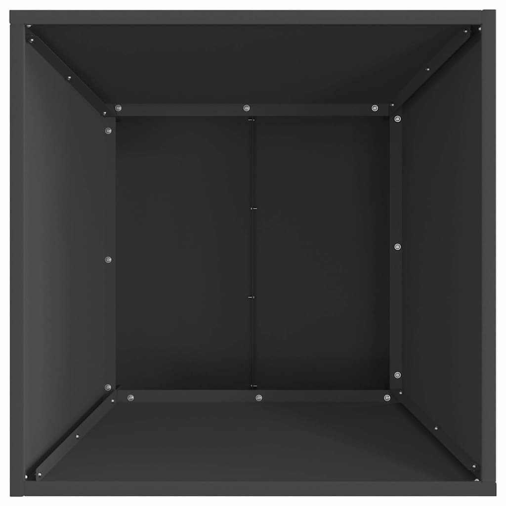 Tűzgyújtó tál Fekete 60 x 60 x 35 cm Időjárásálló acél