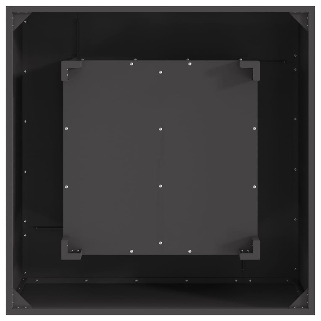 Tűzgyújtó Fekete 80 x 80 x 40 cm Időjárásálló acél