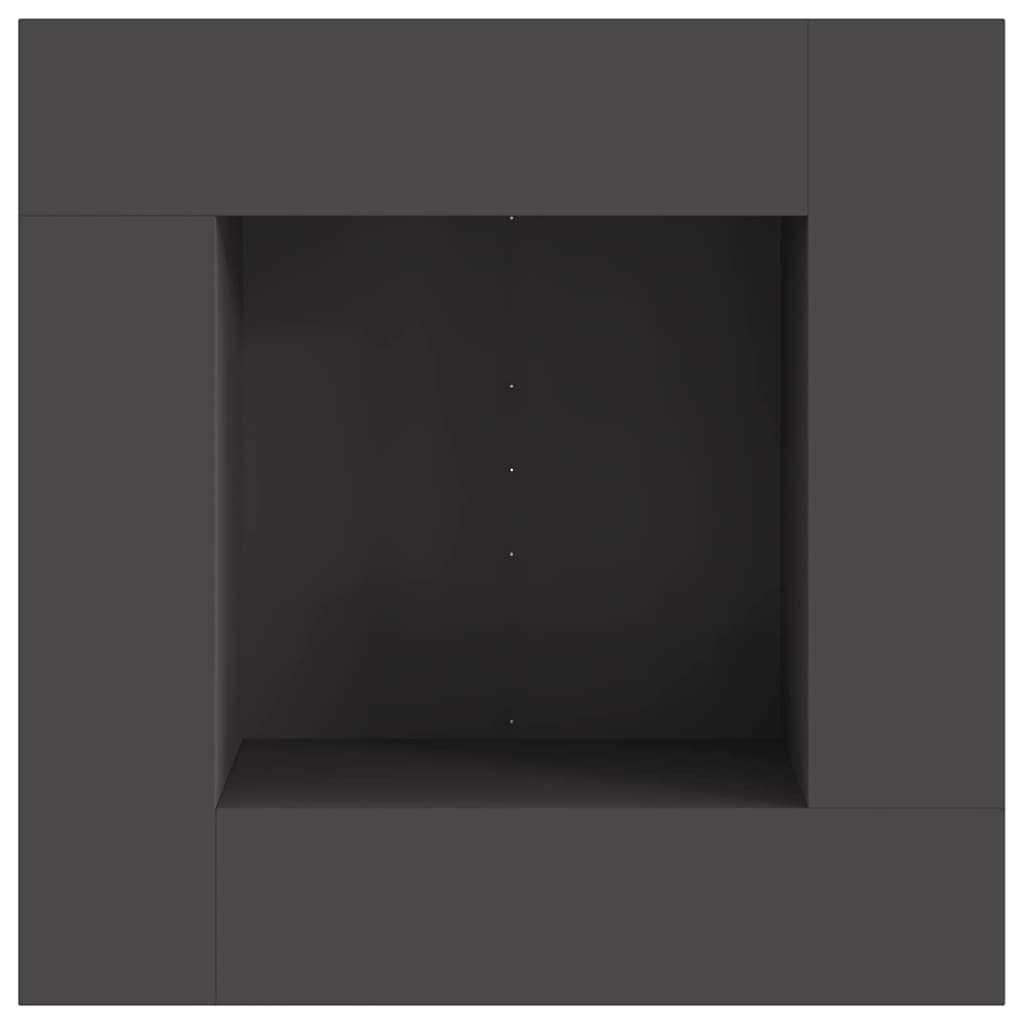 Tűzgyújtó Fekete 80 x 80 x 40 cm Időjárásálló acél