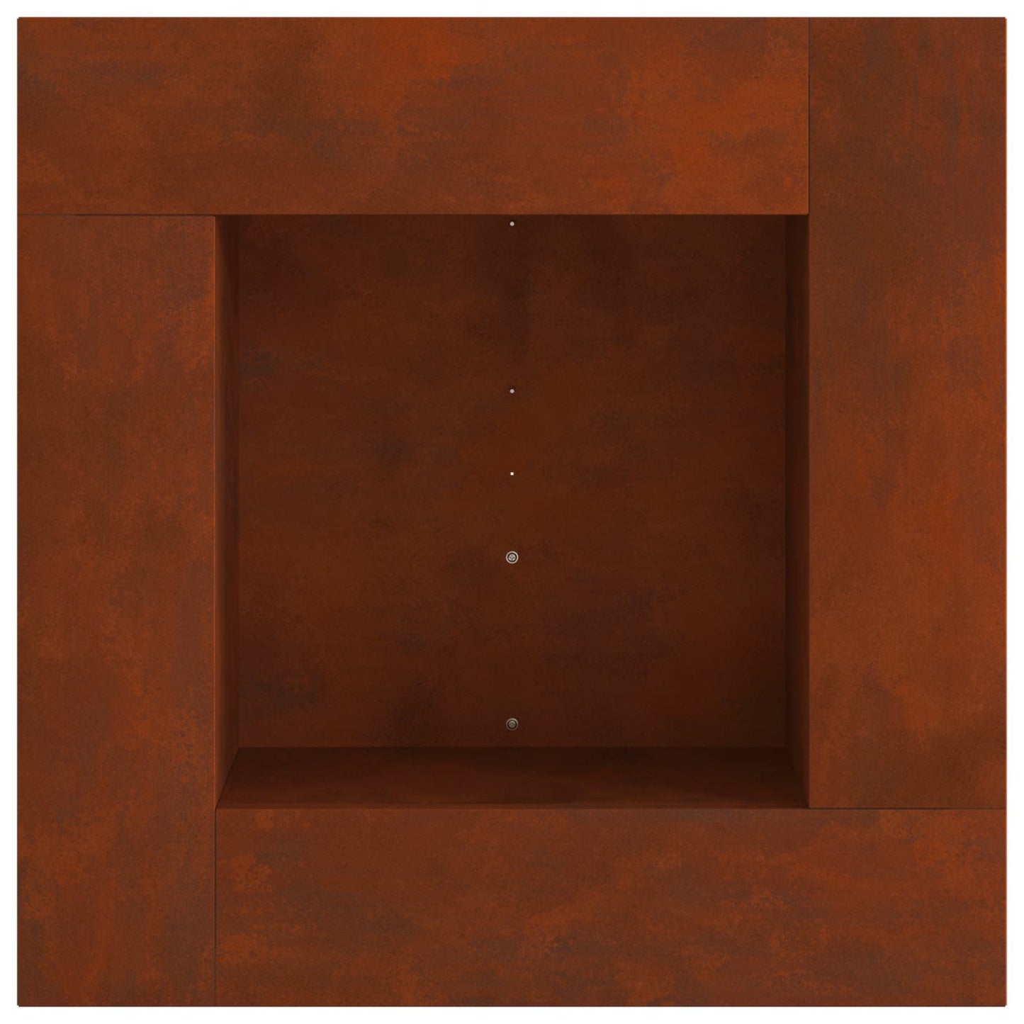 Tűzgyújtó Rozsdás 80 x 80 x 40 cm Időjárásálló acél