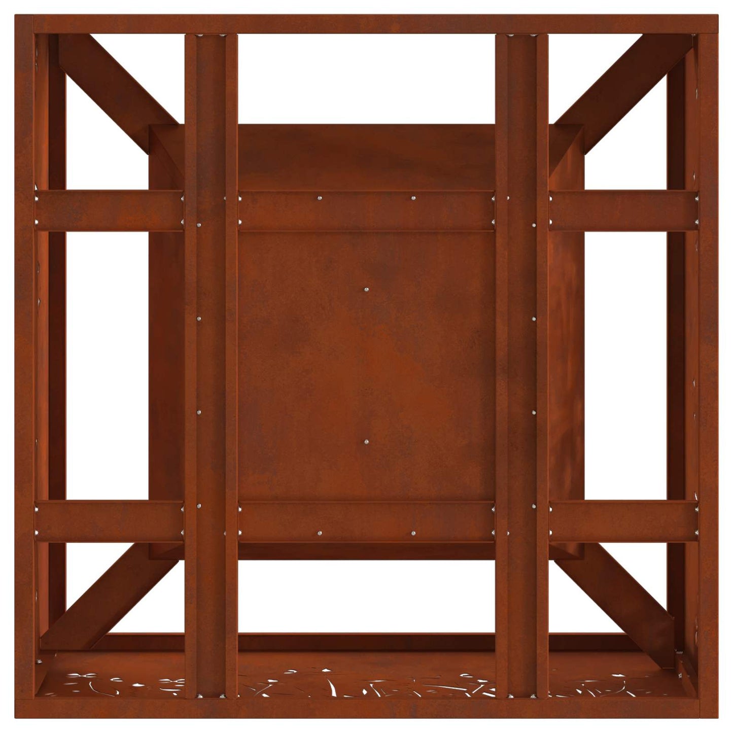 Tűzgyújtó tál Rozsdás 60 x 60 x 30 cm Időjárásálló acél