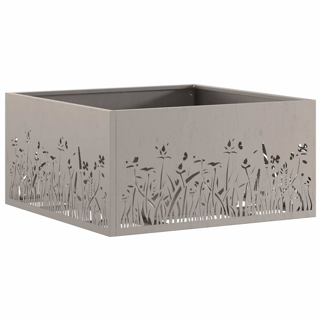 Tűzgyújtó tál Rozsdás 60 x 60 x 30 cm Időjárásálló acél