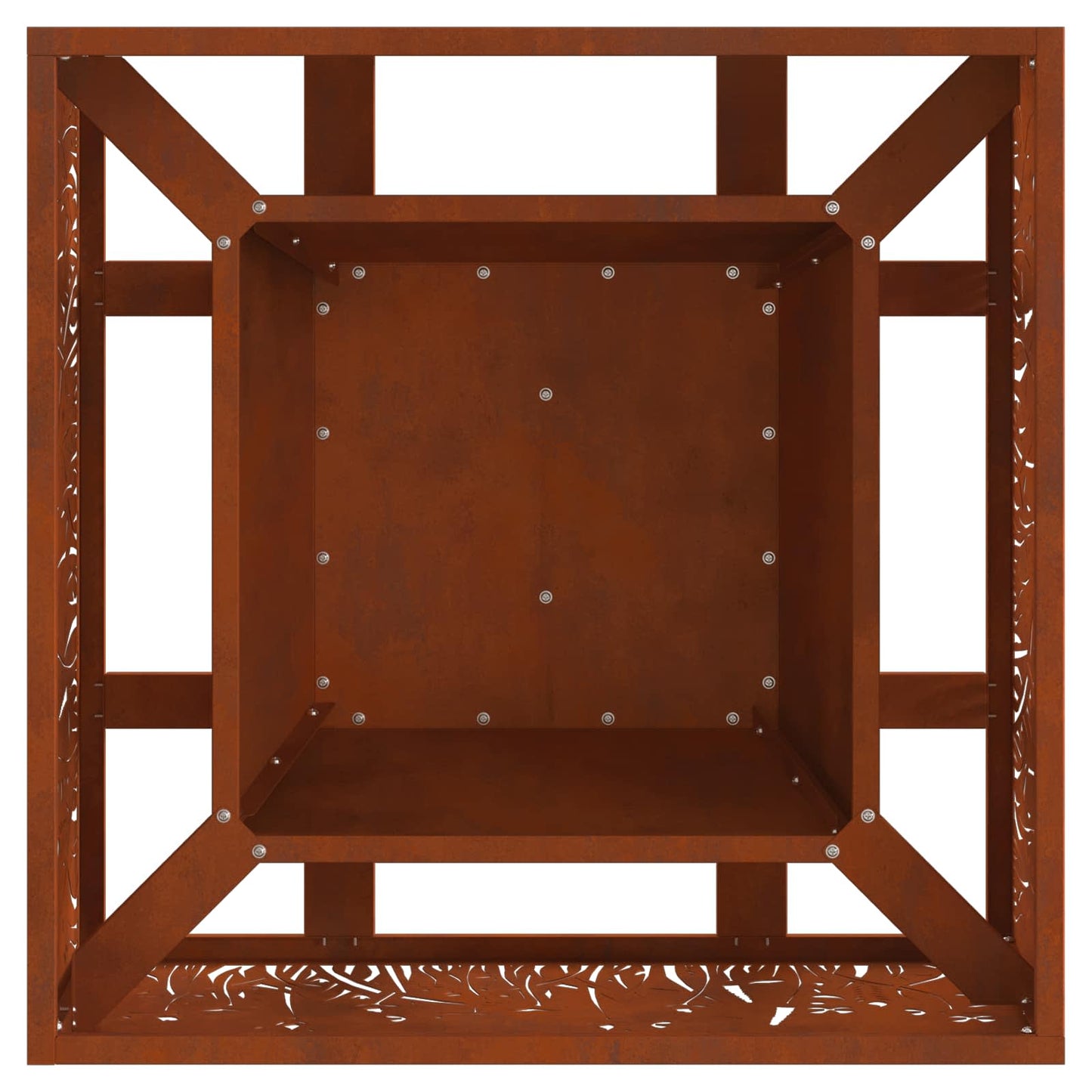 Tűzgyújtó tál Rozsdás 60 x 60 x 30 cm Időjárásálló acél