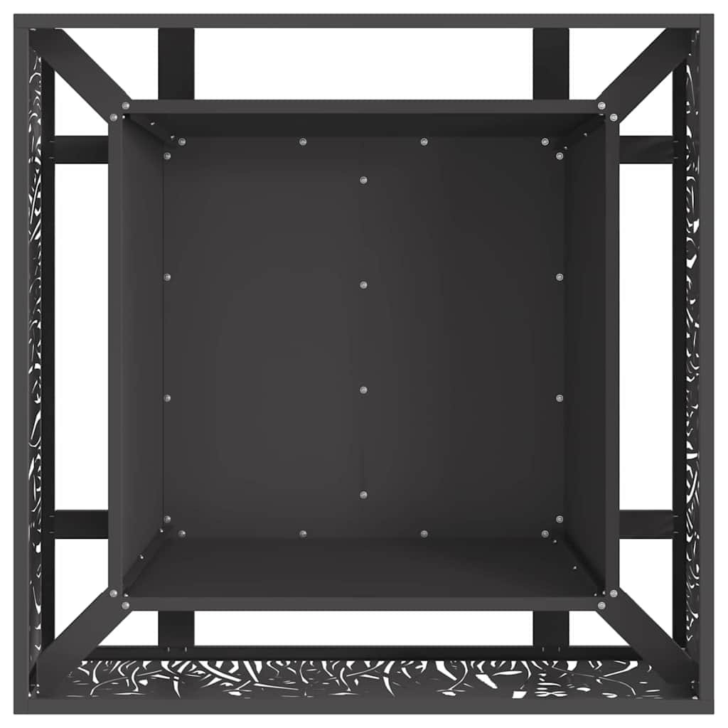 Tűzgyújtó tál Fekete 80 x 80 x 30 cm Időjárásálló acél