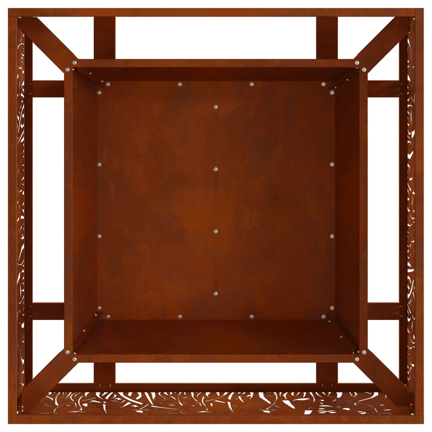 Tűzgyújtó tál Rozsdás 80 x 80 x 30 cm Időjárásálló acél