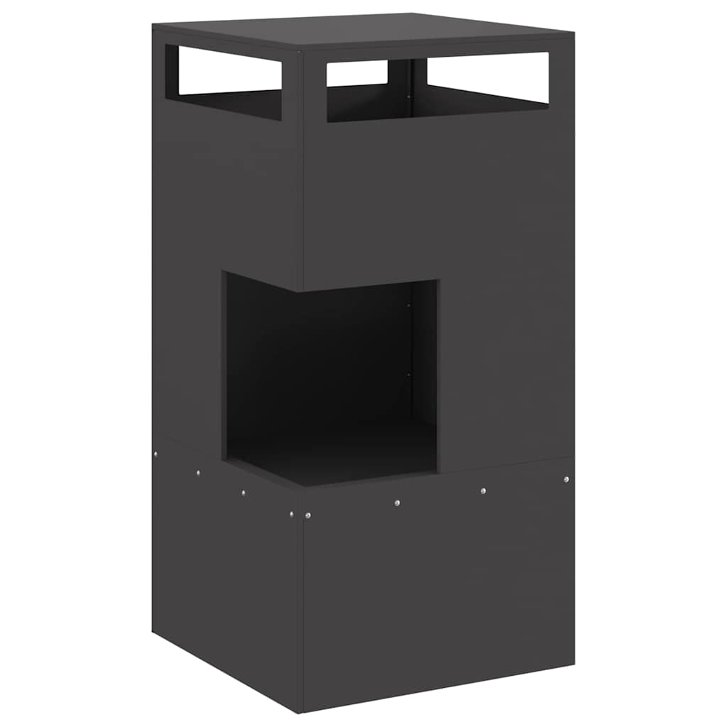 Tűzgyújtó tál Fekete 50 x 50 x 100 cm Időjárásálló acél