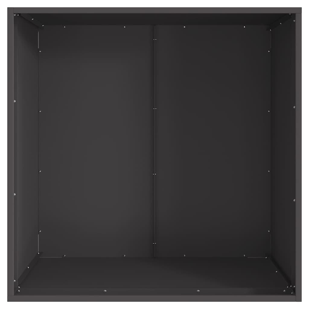 Tűzmedence Fekete 80 x 80 x 43 cm Időjárásálló acél