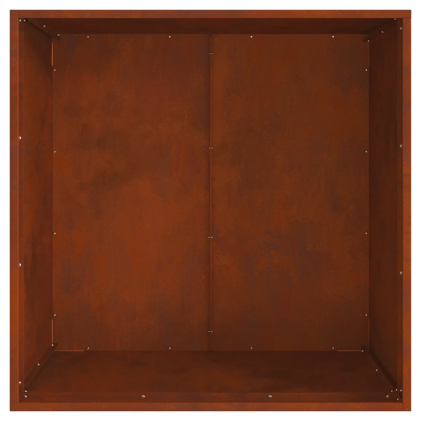 Tűzmedence Rozsdás 80 x 80 x 43 cm Időjárásálló acél