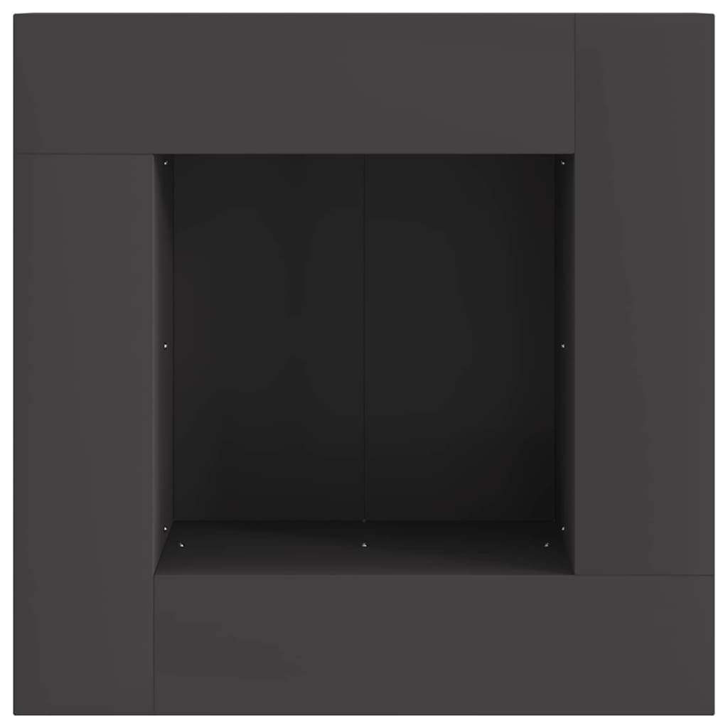 Tűzgyújtó tál Fekete 60 x 60 x 30 cm Időjárásálló acél