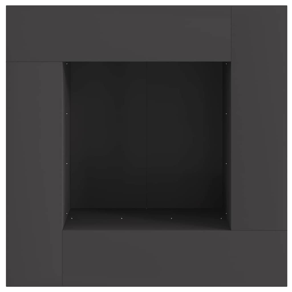 Tűzrakó Fekete 80 x 80 x 40 cm Acél