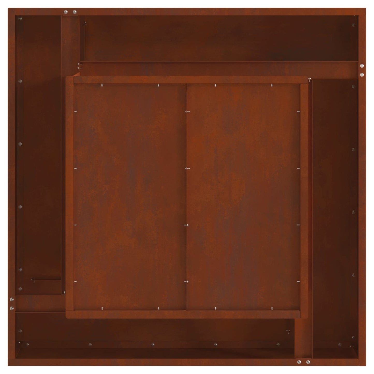 Tűzgyújtó tál Rozsdás 80 x 80 x 40 cm Időjárásálló acél