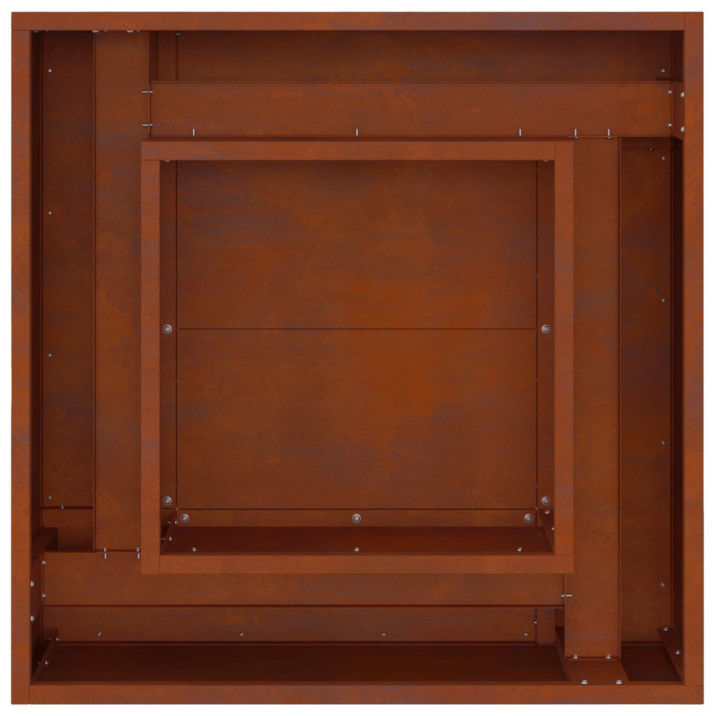 Tűzgyújtó tál Rozsdás 60 x 60 x 30 cm Időjárásálló acél
