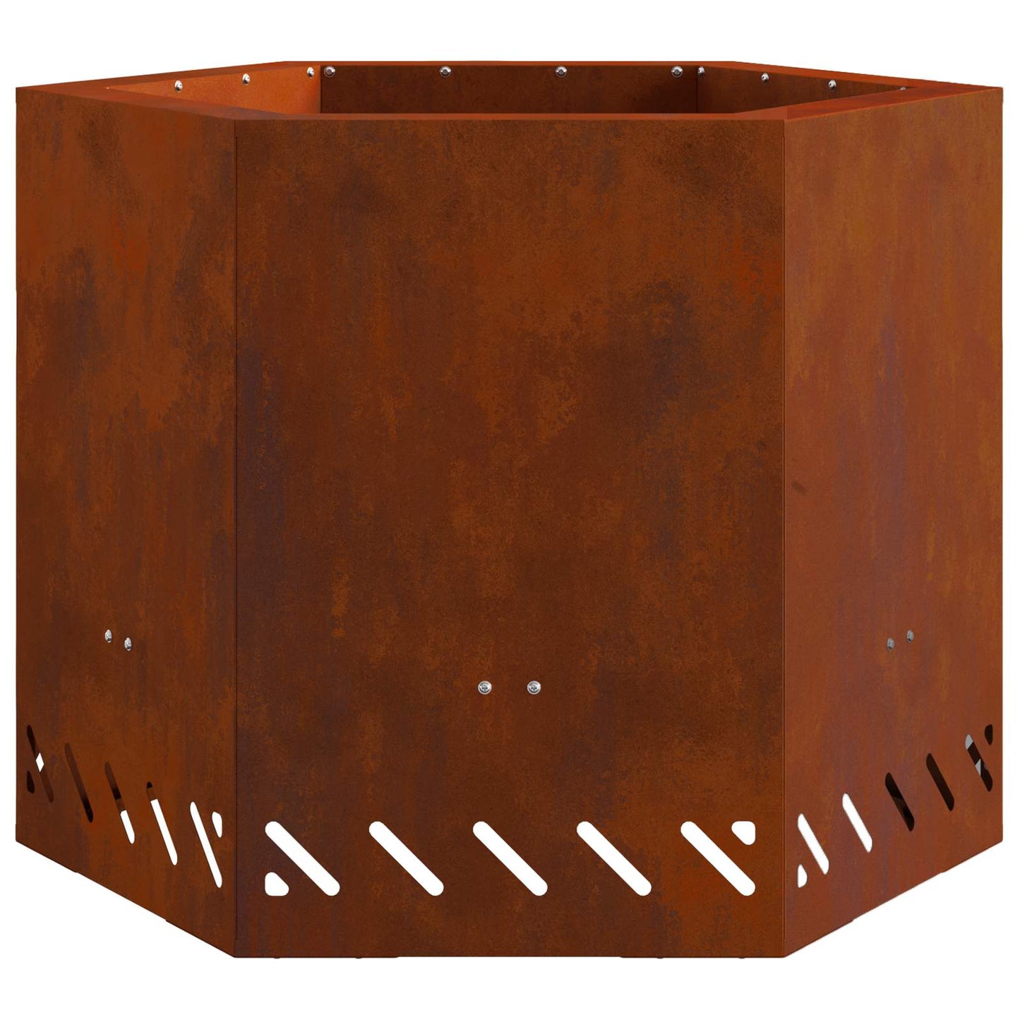 Füstmentes Tűzgyűrű Rozsdás 58 x 58 x 51 cm Időjárásálló acél