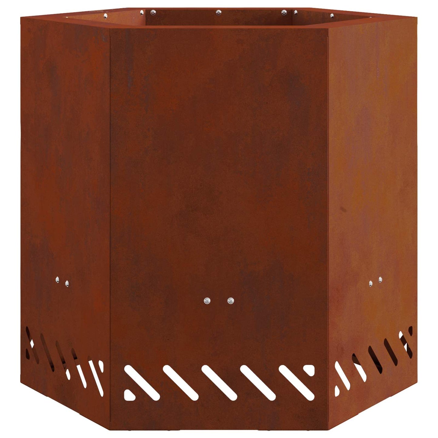 Füstmentes Tűzgyűrű Rozsdás 48 x 48 x 51 cm Időjárásálló acél