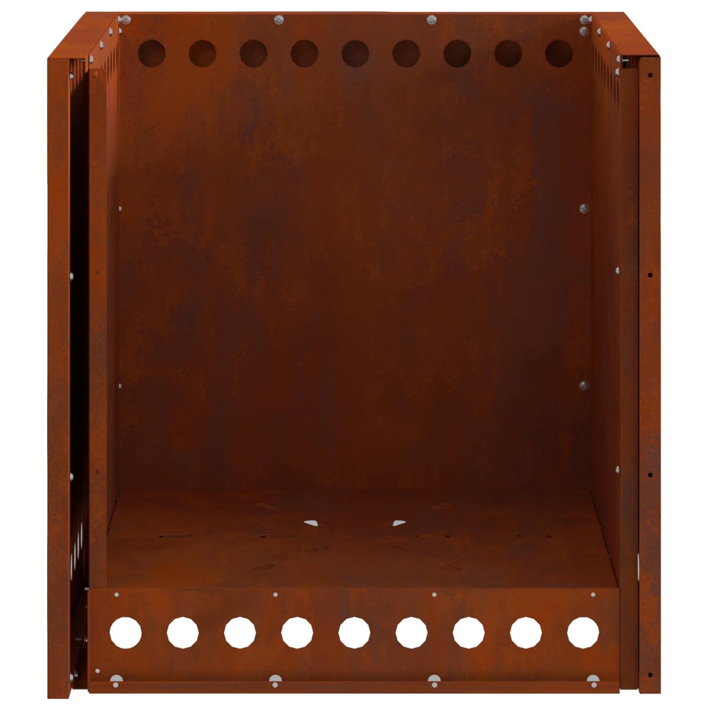 Füstmentes Tűzgyűrű Rozsdás 48 x 48 x 50 cm Időjárásálló acél