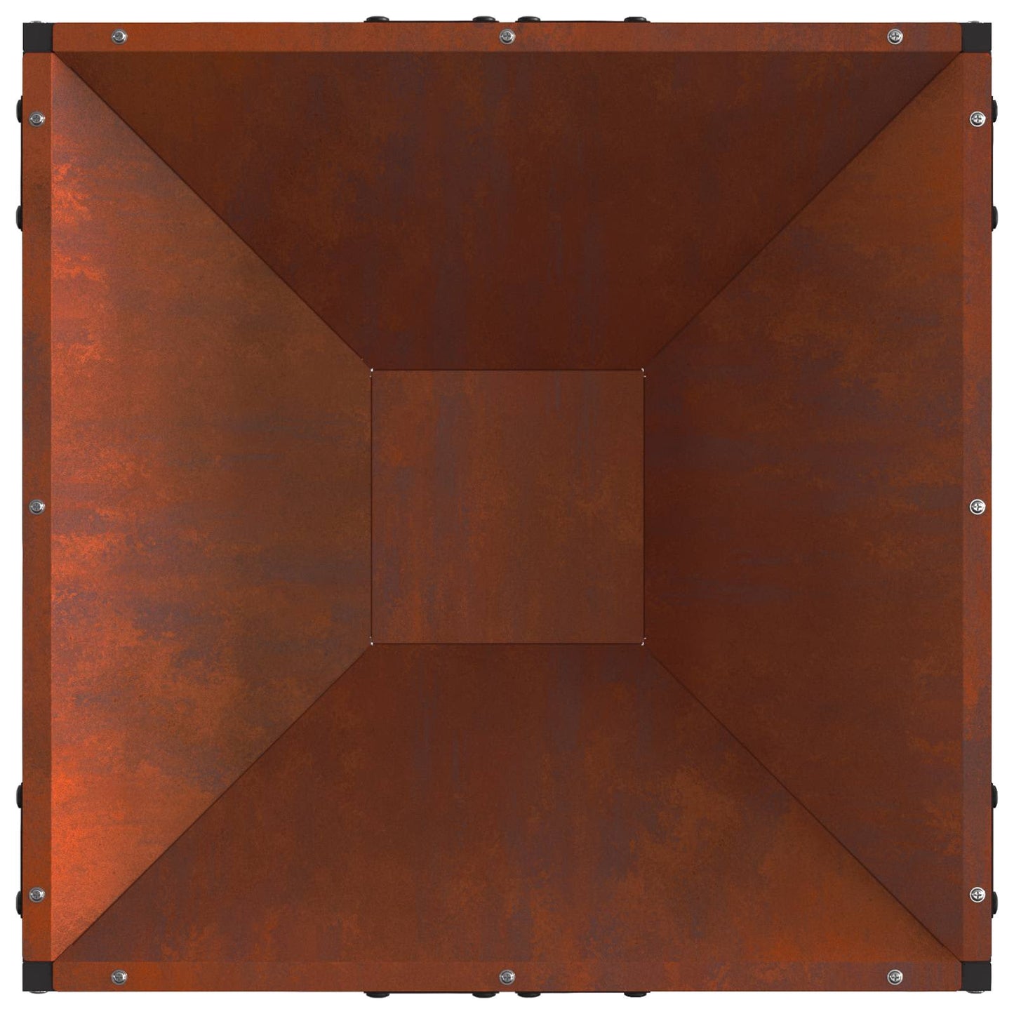 Tűzgyújtó tál Rozsdás 50 x 50 x 35 cm Időjárásálló acél
