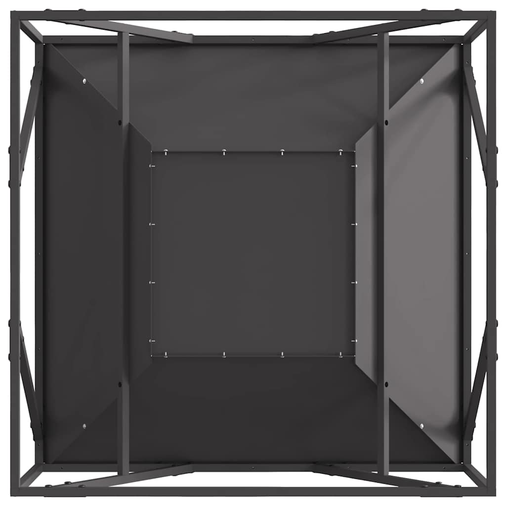 Tűzgyújtó tál Fekete 80 x 80 x 40 cm Időjárásálló acél