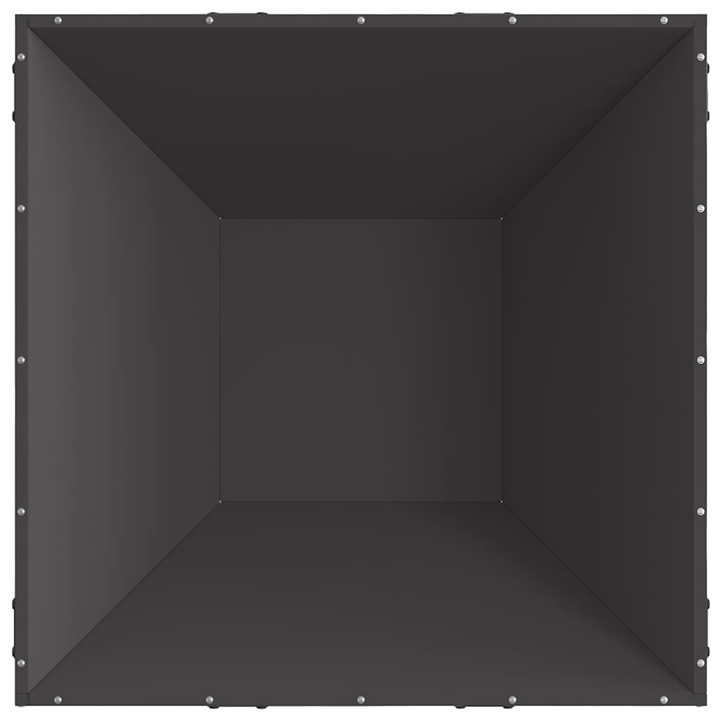 Tűzgyújtó tál Fekete 80 x 80 x 40 cm Időjárásálló acél