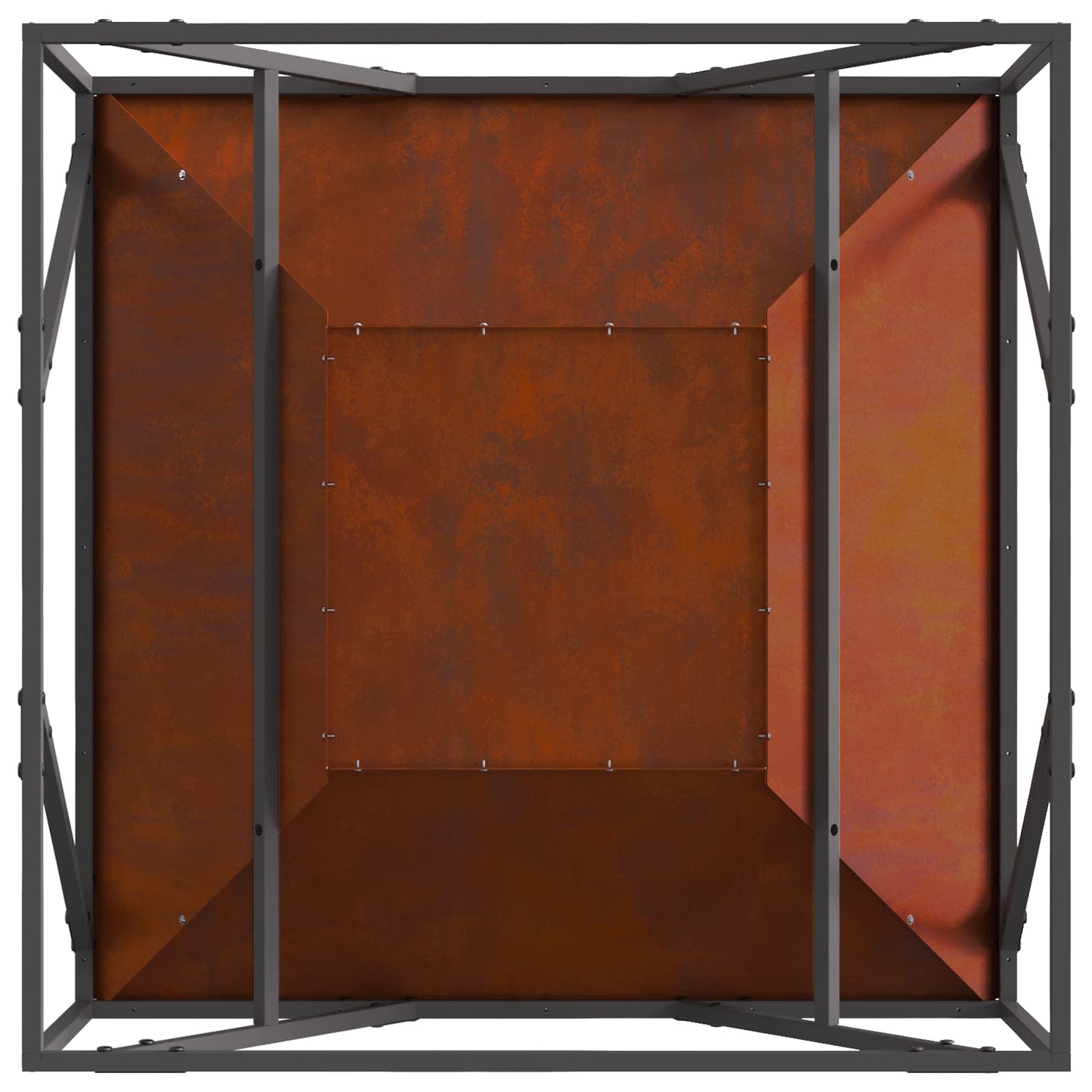 Tűzgyújtó tál Rozsdás 80 x 80 x 40 cm Időjárásálló acél