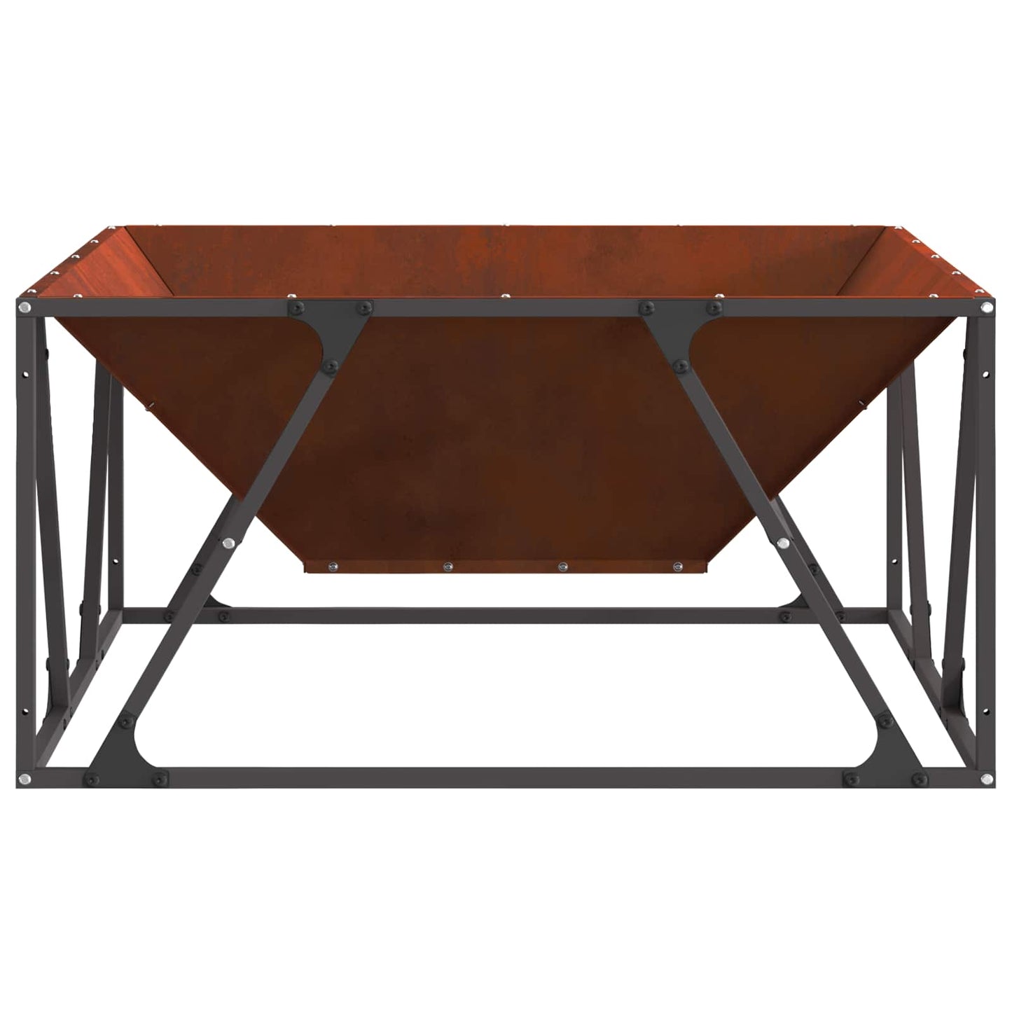 Tűzgyújtó tál Rozsdás 80 x 80 x 40 cm Időjárásálló acél