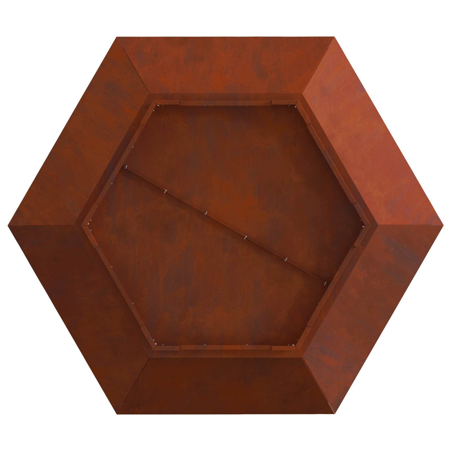 Tűzgyújtó tál Rozsdás 100 x 100 x 28 cm Időjárásálló acél