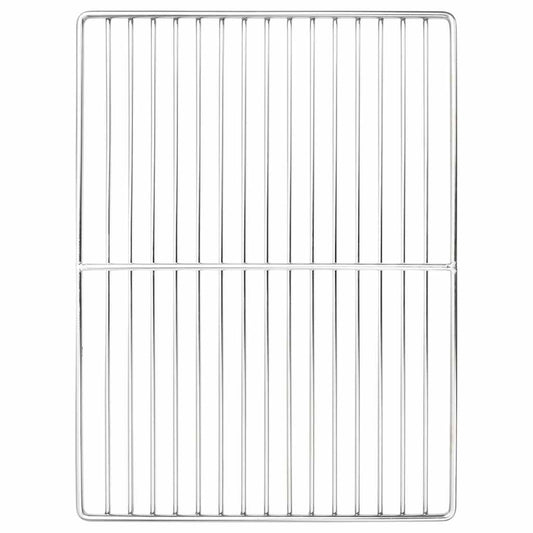 Grill rács 40 x 30 cm Rozsdamentes Acél Ezüst