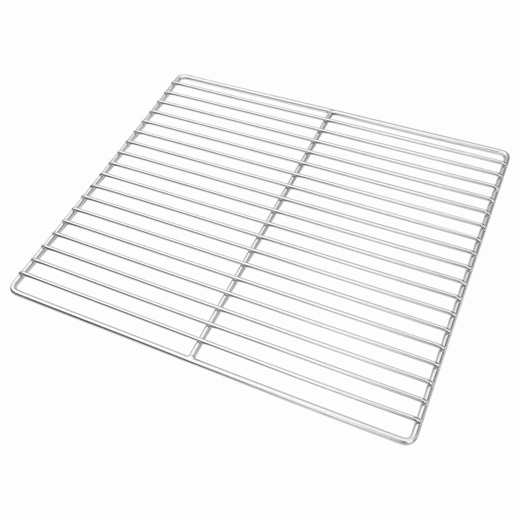 Grill rács 40 x 35 cm Rozsdamentes Acél Ezüst