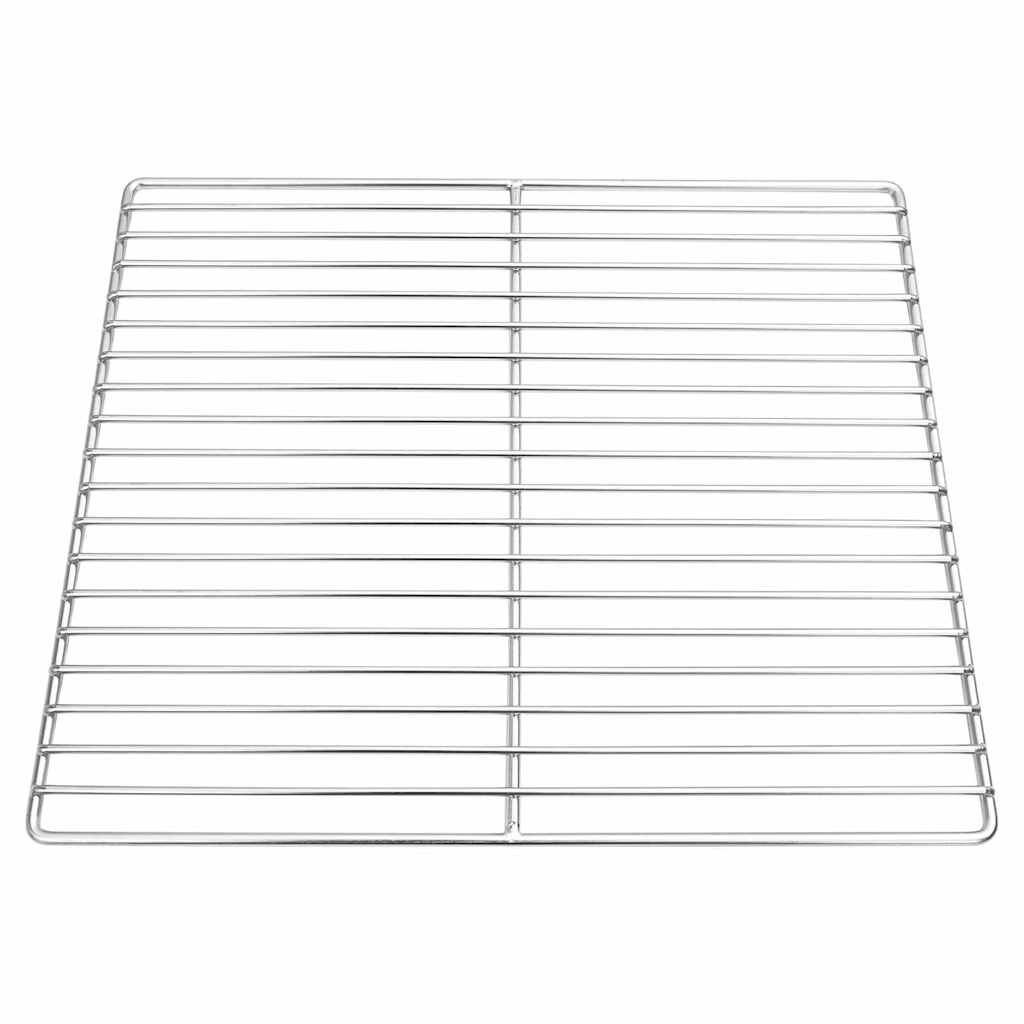 Grill rács 40 x 35 cm Rozsdamentes Acél Ezüst