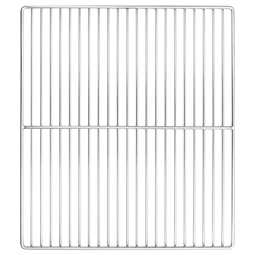 Grill rács 45 x 40 cm Rozsdamentes Acél Ezüst