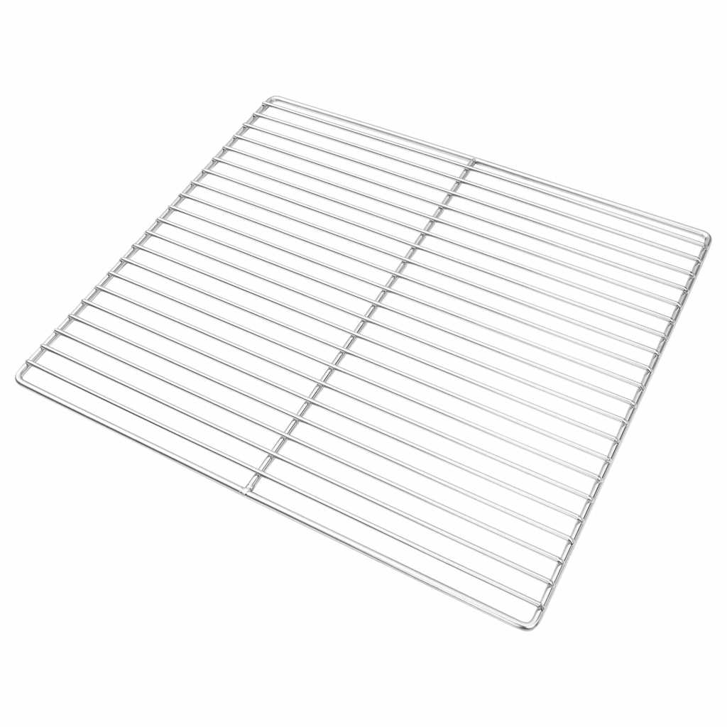 Grill rács 45 x 40 cm Rozsdamentes Acél Ezüst