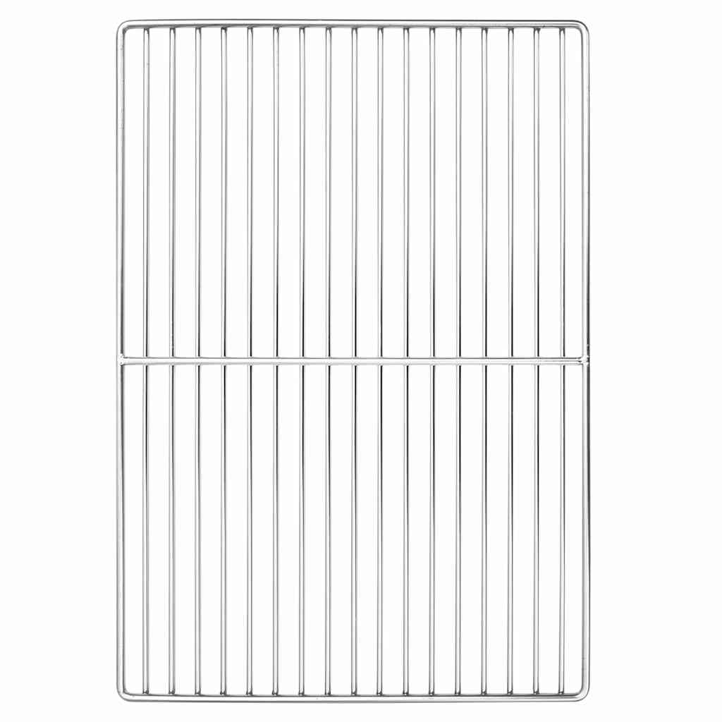 Grill rács 47 x 32,5 cm Rozsdamentes Acél Ezüst