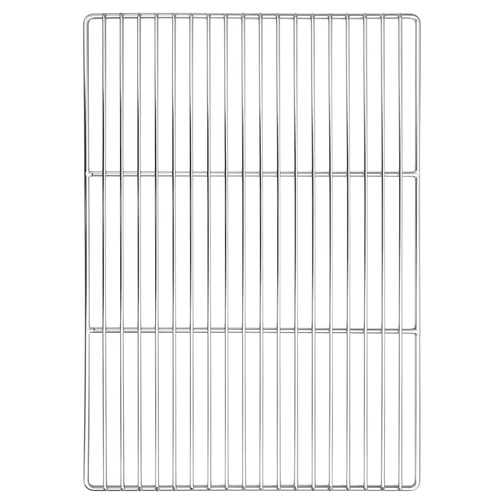 Grill rács 50 x 35 cm Rozsdamentes Acél Ezüst