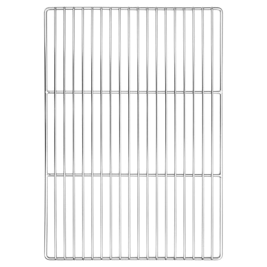 Grill rács 50 x 35 cm Rozsdamentes Acél Ezüst