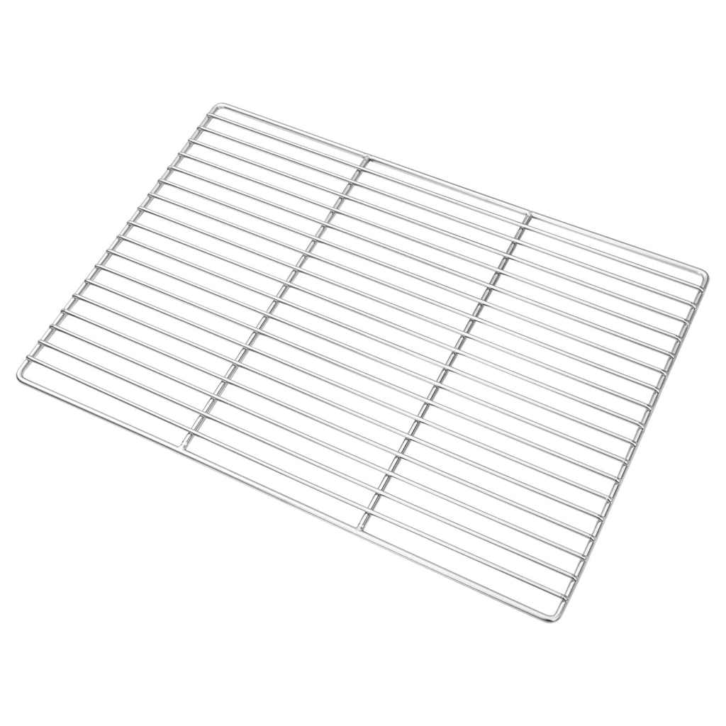 Grill rács 50 x 35 cm Rozsdamentes Acél Ezüst