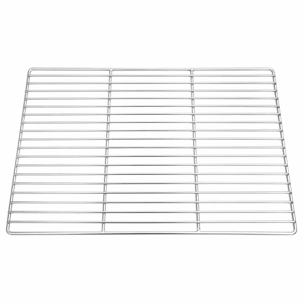 Grill rács 50 x 35 cm Rozsdamentes Acél Ezüst