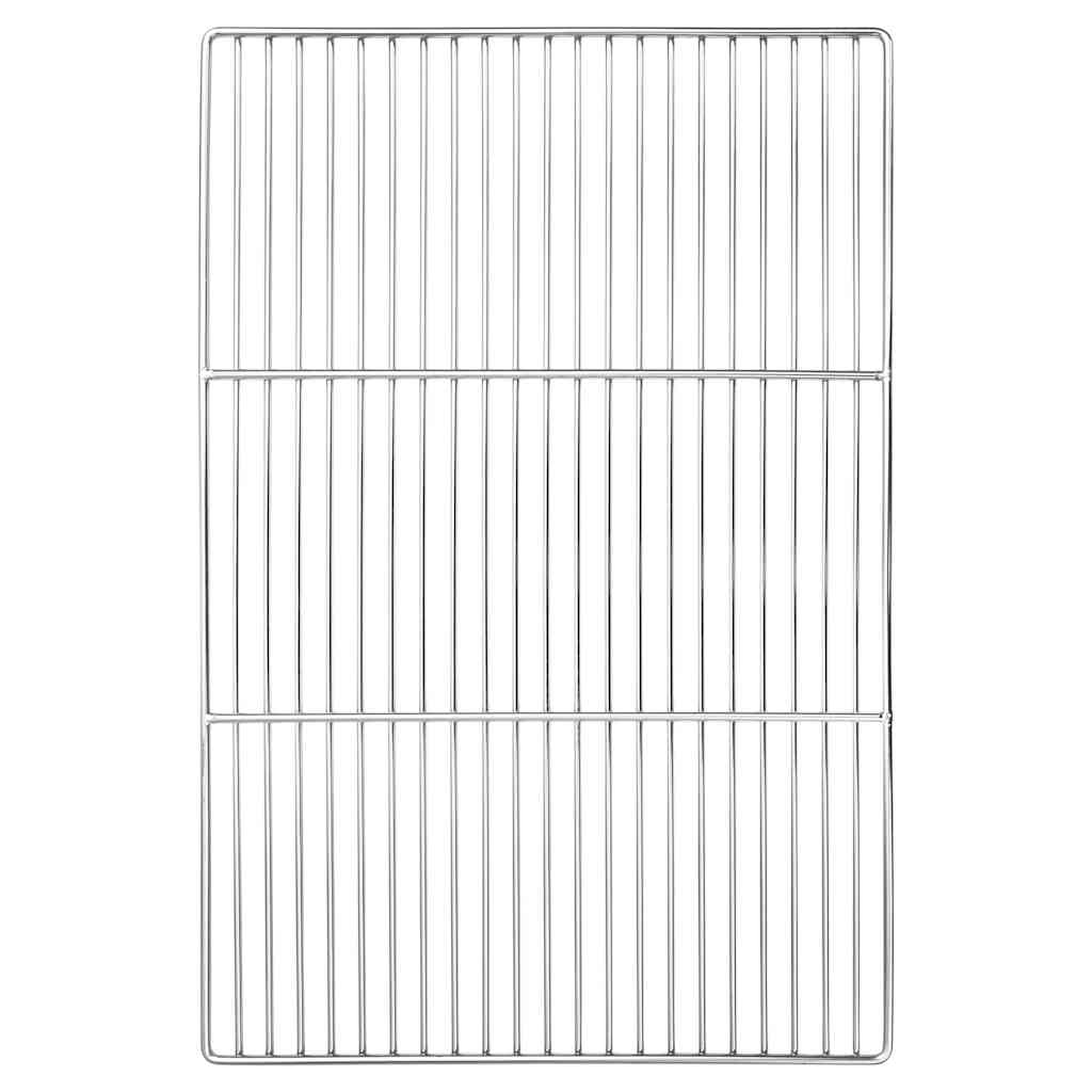 Grill rács 60 x 40 cm Rozsdamentes Acél Ezüst