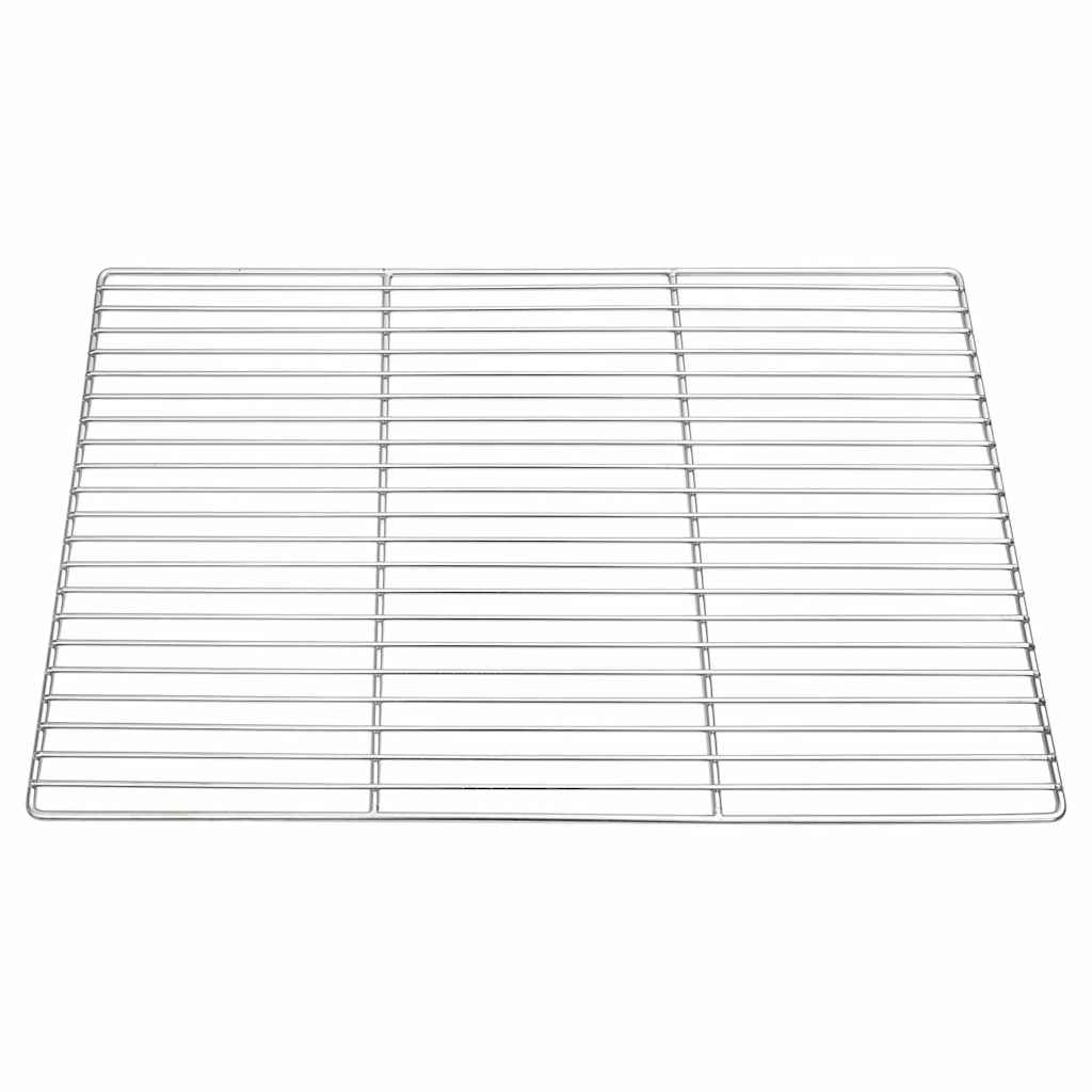 Grill rács 60 x 40 cm Rozsdamentes Acél Ezüst