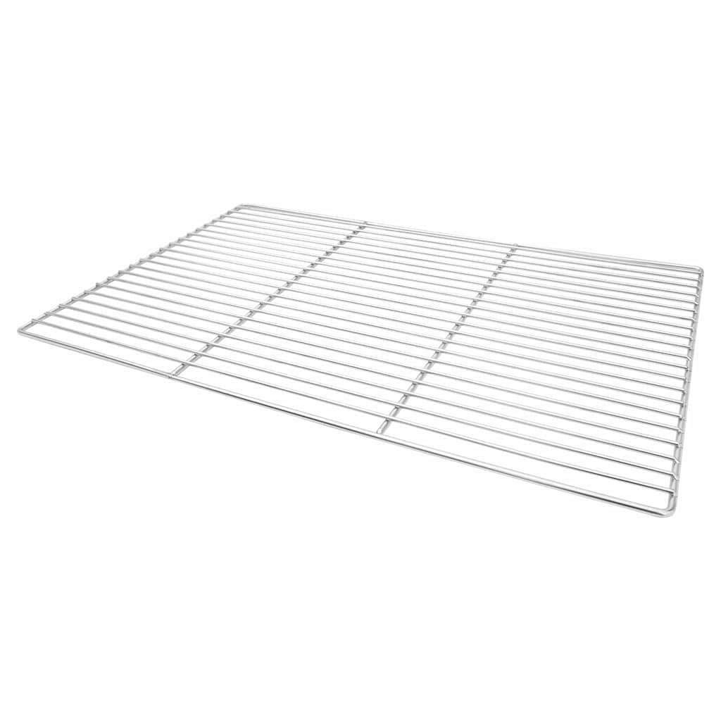 Grill rács 67 x 40 cm Rozsdamentes Acél Ezüst